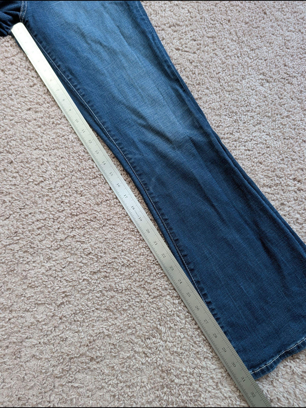 Buckle Black Womens Dark Blue Fit No. 75 Tailored Bootcut Stretch Jeans 30x32 - Picture 14 of 16